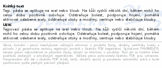 Tejp.páska Raucosan KinesioTape5cmx5m tyrkys.