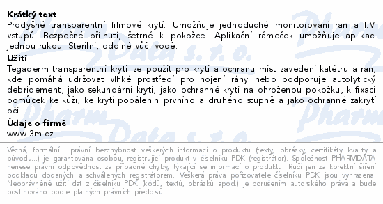 3M Tegaderm tran.krytí s rámeč.10x12cm 1626W 50ks