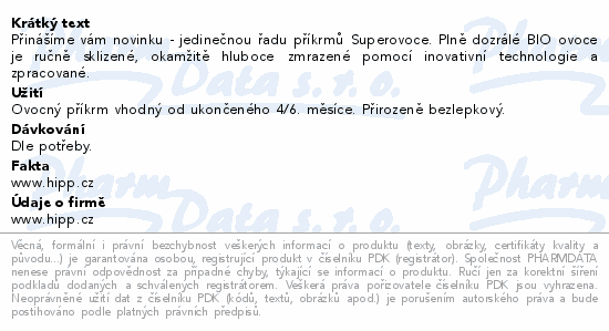 HiPP Hrušky se švestkami BIO 4/6m 160g