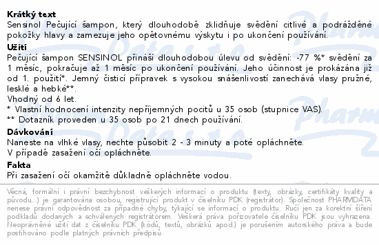 DUCRAY Sensinol Pečující šampon 200ml