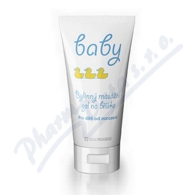 Baby Bylinný masážní gel na bříško 50ml