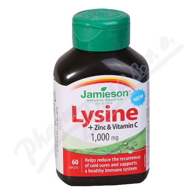 JAMIESON Lysin 1000mg se zinkem a vit.C tbl.60