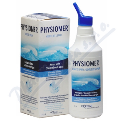 Physiomer GENTLE JET nosní sprcha se 2 tryskami od 6 let izotonický 135 ml