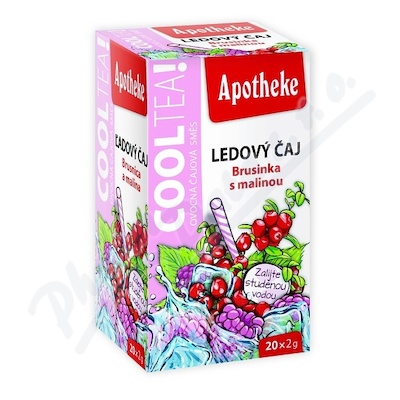 Apotheke CoolTea Brusinka s malinou čaj 20x2g