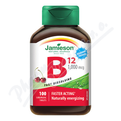 JAMIESON Vitamín B12 1000mcg třešeň tbl.100