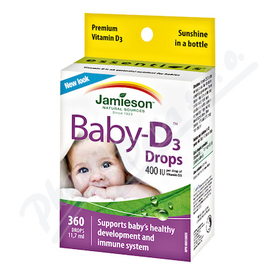 JAMIESON Baby-D3 Vitamín D3 400 IU kapky 11.7ml