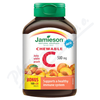 JAMIESON Vitamín C 500mg broskev cucací tbl.100+20