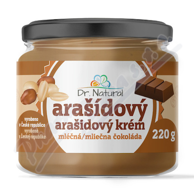 Dr.Natural Arašídový krém s mléčnou čokoládou 220g