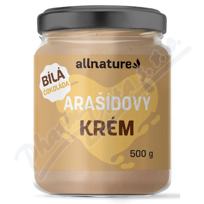 Allnature Arašídový krém bílá čokoláda 500g