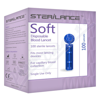 Sterilance Soft lancety pro GlucoLab 100ks