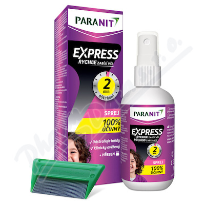 Paranit Express sprej 95ml+hřeben