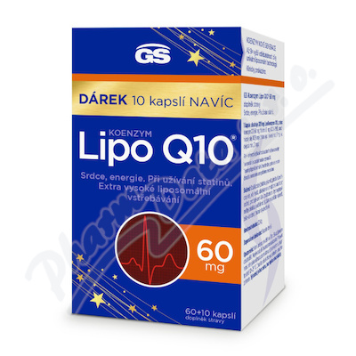 GS Koenzym Lipo Q10 60mg cps.60+10 dárek