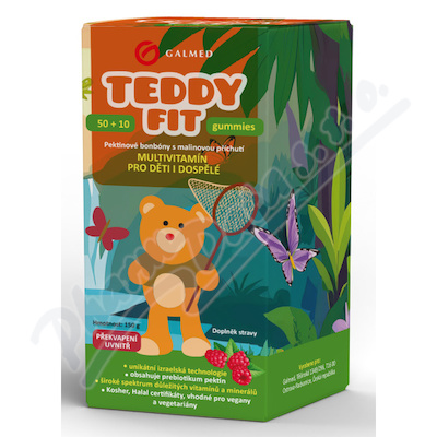 TeddyFit gummies 50+10ks Lovec motýlů Galmed