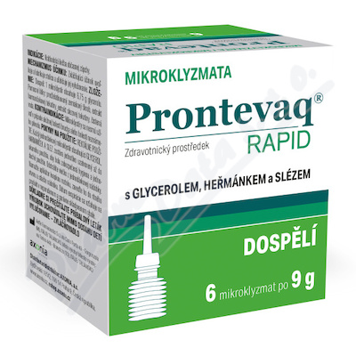 Prontevaq RAPID mikroklyzma dospělí 6x9g