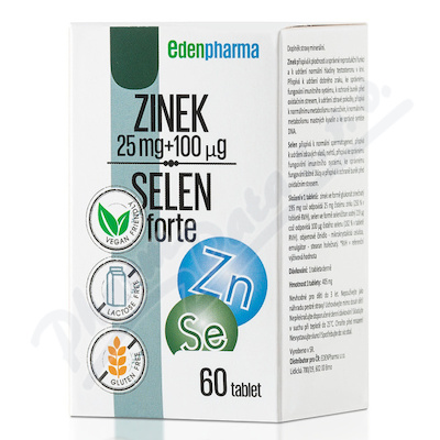 Edenpharma Zinek Selen forte cps.60