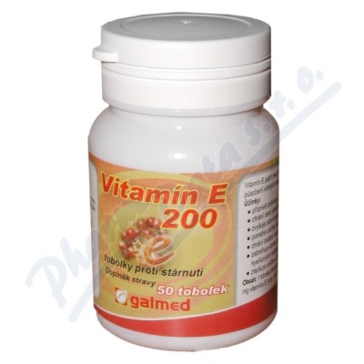 Vitamín E 200mg tob.50 Galmed